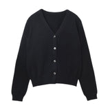 Sleeveless Top and Cardigan Set_Black