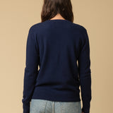 Classic Crew Neck Sweater_Navy