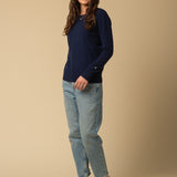 Classic Crew Neck Sweater_Navy