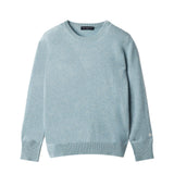 Classic Crew Neck Sweater_Eggshell Blue
