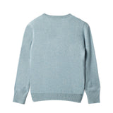 Classic Crew Neck Sweater_Eggshell Blue