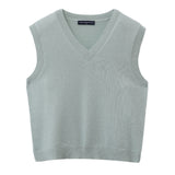 V Neck Vest_Pistachio