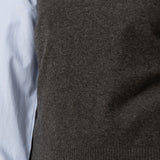 V Neck Vest_Graphite