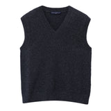 V Neck Vest_Graphite