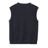 V Neck Vest_Graphite