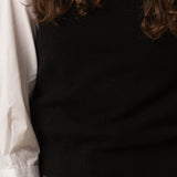 V Neck Vest_Black