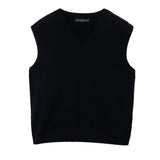 V Neck Vest_Black