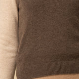 V Neck Vest_Mocha