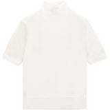 High Neck Shortsleeve_Ivory
