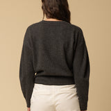 Volume Sleeve Cardigan_Graphite