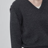 Detachable Sleeve Top_Graphite