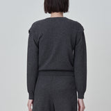 Detachable Sleeve Top_Graphite