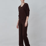 Straight Fit Pants_Brown
