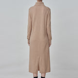 Turtleneck Maxi Dress_Camel