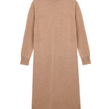 Turtleneck Maxi Dress_Camel