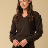 Detachable Sleeve Top_Brown