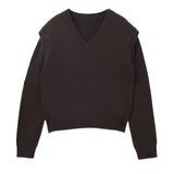 Detachable Sleeve Top_Brown