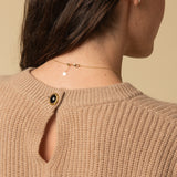 Volume Sleeve A Line Dress_Camel