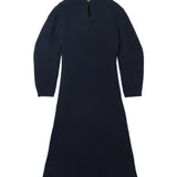 Volume Sleeve A Line Dress_Dark Navy