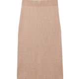Straight Midi Skirt_Camel