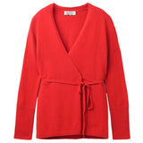Wrap Cardigan_Lipstick Red