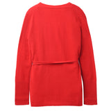 Wrap Cardigan_Lipstick Red