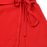 Wrap Cardigan_Lipstick Red