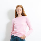 Classic Crew Neck Sweater_Pink Blush