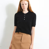 Brushed Polo Shortsleeve_Black