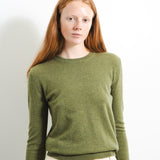 Classic Crew Neck Sweater_Olive