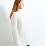 Ribbed Turtleneck Sweater_Ivory