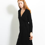 Maxi Wrap Dress_Black