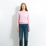 Classic Crew Neck Sweater_Pink Blush