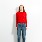 Classic Crew Neck Sweater_Chili Red