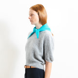 TRIANGLE SCARF_French Blue