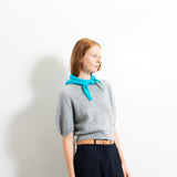 TRIANGLE SCARF_French Blue