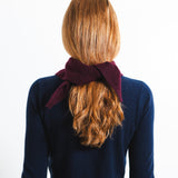 TRIANGLE SCARF_Burgundy