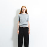Brushed Polo Shortsleeve_Grey Pearl