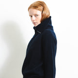 Ribbed Half Zip Pullover_Dark Navy