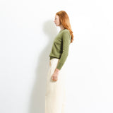 Classic Crew Neck Sweater_Olive