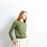Classic Crew Neck Sweater_Olive
