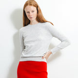 Classic Crew Neck Sweater_Grey