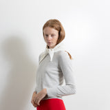TRIANGLE SCARF_Ivory