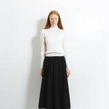 Simple High Neck Sweater_Ivory