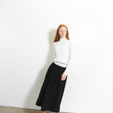 Simple High Neck Sweater_Ivory