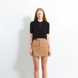 Brushed Polo Shortsleeve_Black
