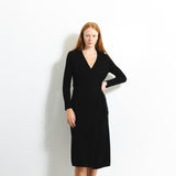 Maxi Wrap Dress_Black