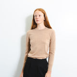 Classic Crew Neck Sweater_Camel