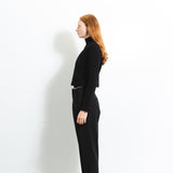Simple High Neck Sweater_Black