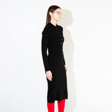 Polo Fitted Maxi Dress_Black